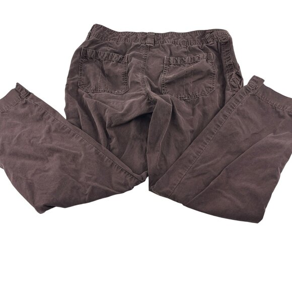 Old Navy Mid-Rise Women's Pants Size 4 Brown Cargo Cropped Y2k - Picture 5 of 5